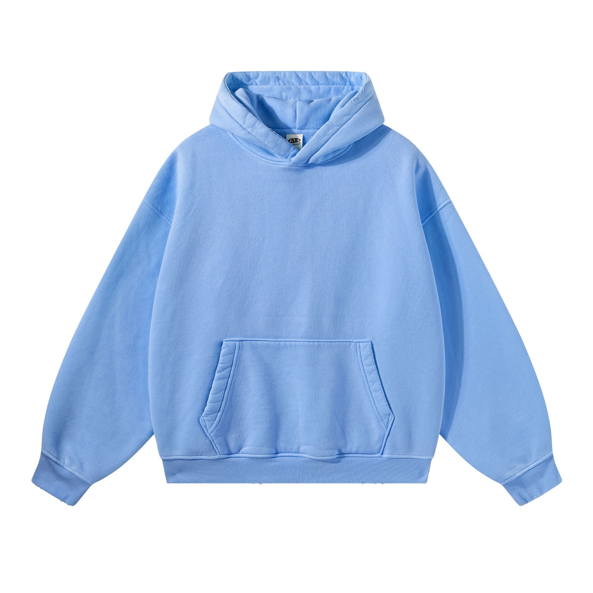 Transfronterizos de gran tamaño americano retro hombre suéter pesado chaqueta suelta Europa y América hombre sudadera con capuchón hombre