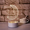 Industrial creative night light, lantern for bed, acrylic LED table lamp, wholesale, 3D, Birthday gift