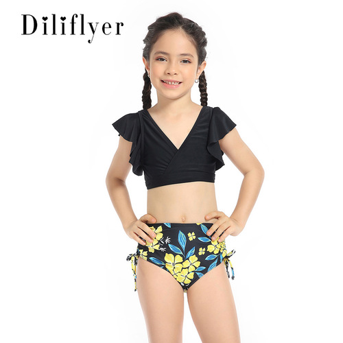 New Women's Children's Separate Swimwear European and American Children's Swimwear Original Factory Wholesale