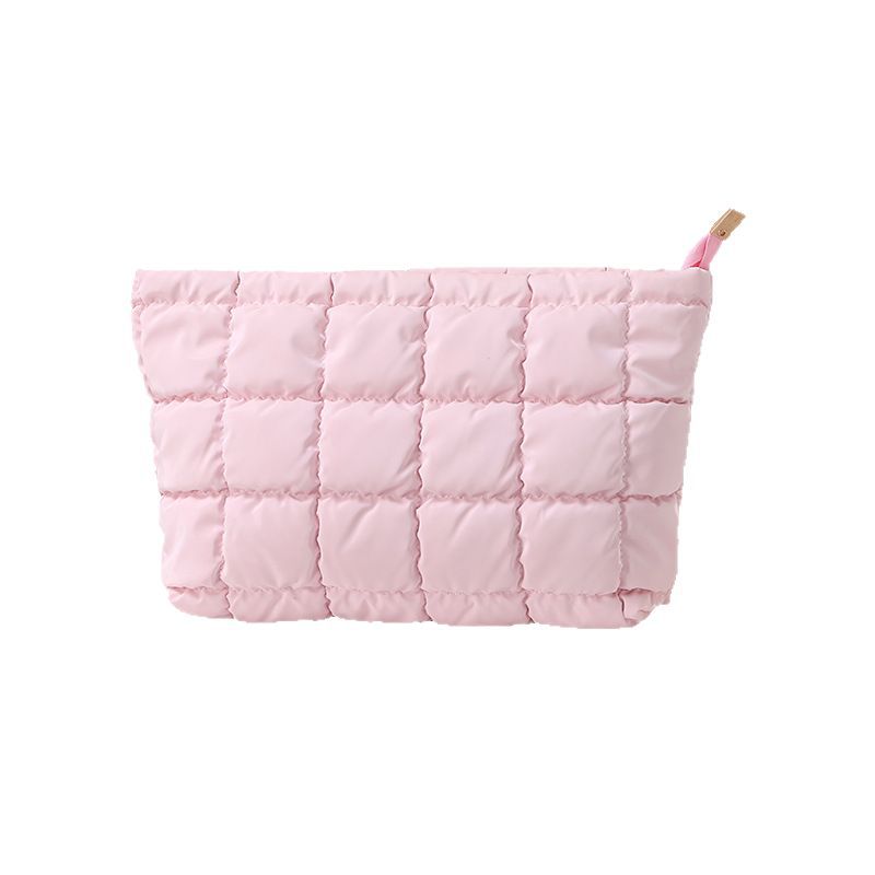 Bolsa de cosméticos Lingge de moda 2025 otoño e invierno nuevo estilo bolso de textura de nicho simple bolso de embrague casual coreano femenino