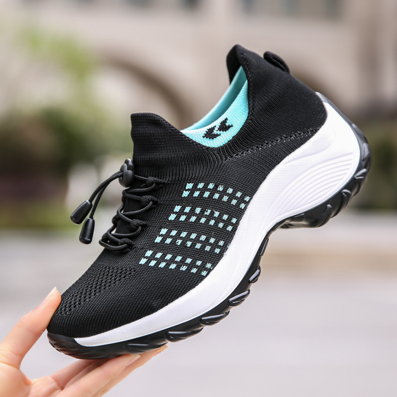 Joom Cross-Border Large Size 41 42 43 Flyknit Mom Shoes Wedge Casual Sock Shoes Thick-Soled Sports Women's Shoes Ebay Joom Cross-Border Large Size 41 42 43 Flyknit Mom Shoes Wedge Casual Sock Shoes Thick-Soled Sports Women's Shoes Ebay