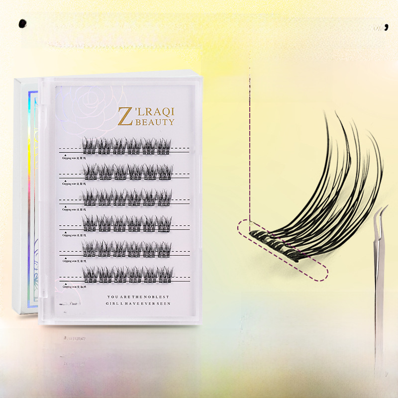 Multi-use self-adhesive false eyelashes for eyelashes solar-powered