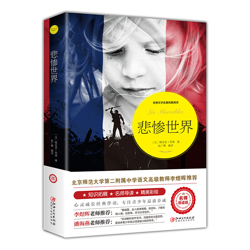 Les Miserables genuine Zhu Yueling introduction edition good words good sentences exquisite painted reading notes encyclopedia knowledge Junior High School