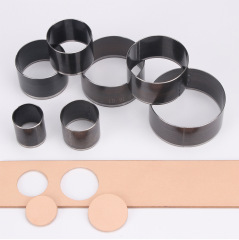 7ピース/セットカッティングラウンドナイフダイスDIY手作り花パンチ革ベル金型革パンチツール