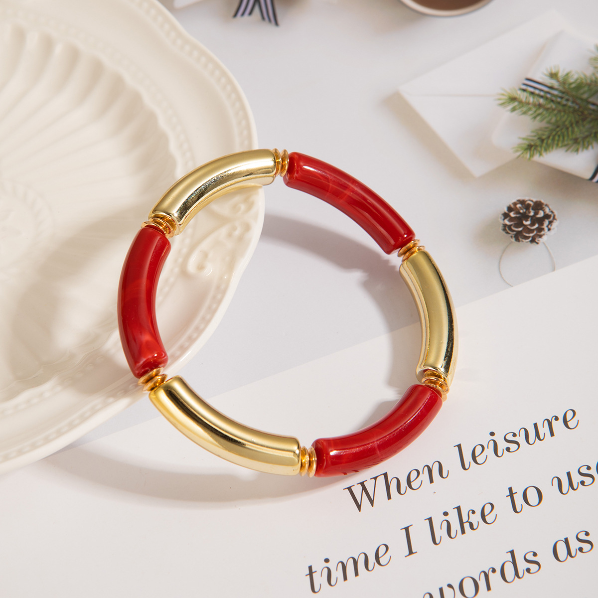 Acrylic Material Retro Solid Color Acrylic Bangles Wholesale