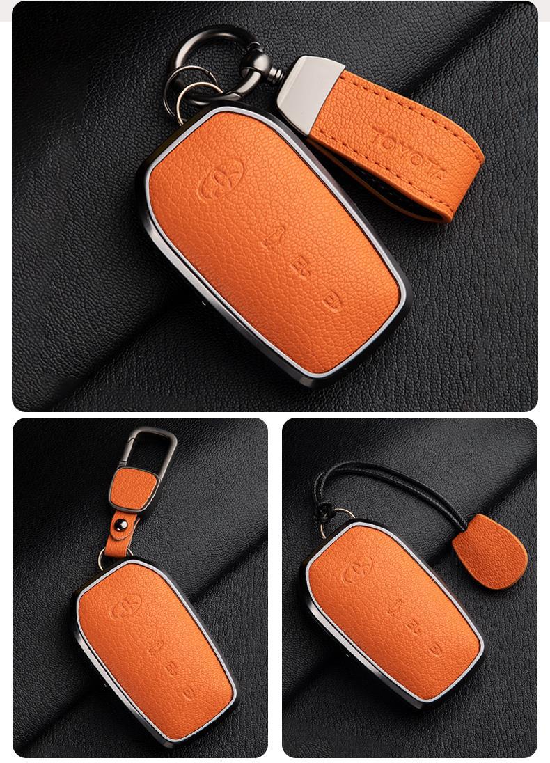 Suitable for 24 Toyota Avalon Key Covers, High-End 19-23 Avalon Genuine Goatskin Car Shell Buckles