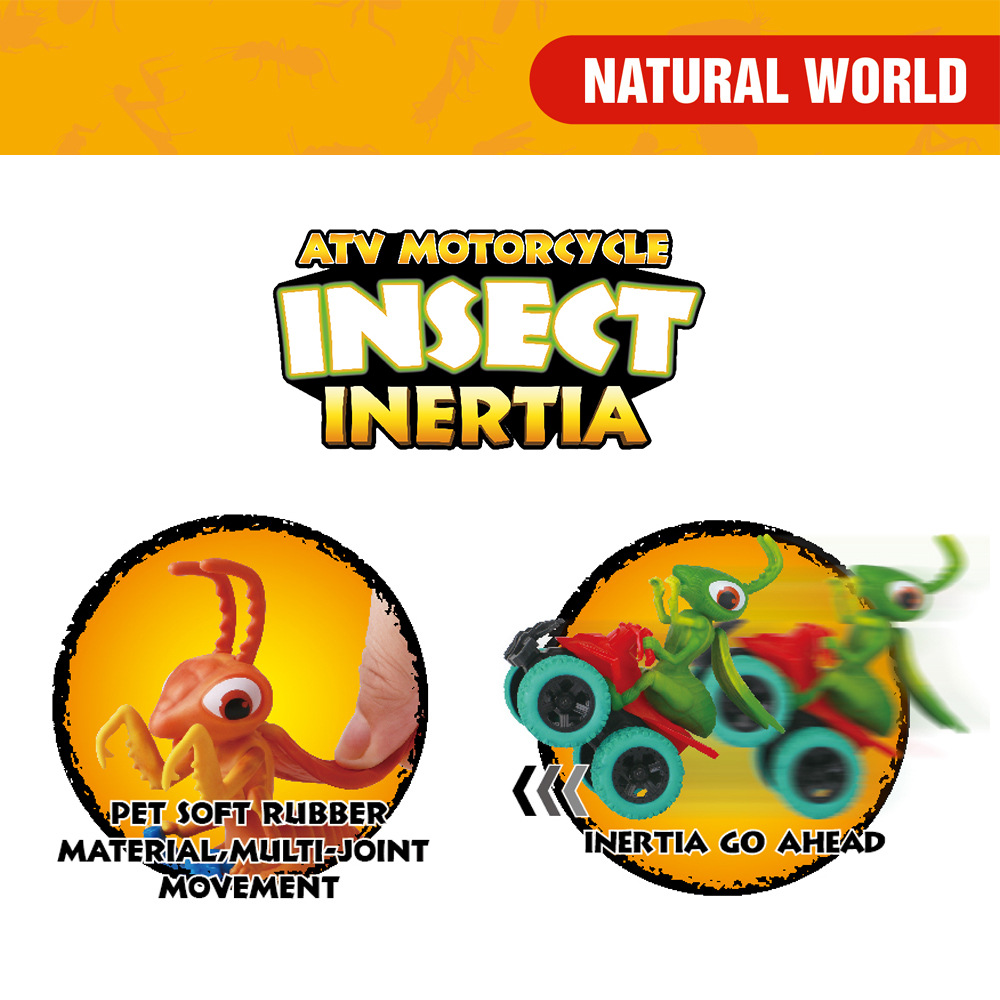 Transfronterizos niños juguetes de automóviles inerciales insectos hormiga coche dinosaurio decoración puzzle juego de juguetes para niños lotes