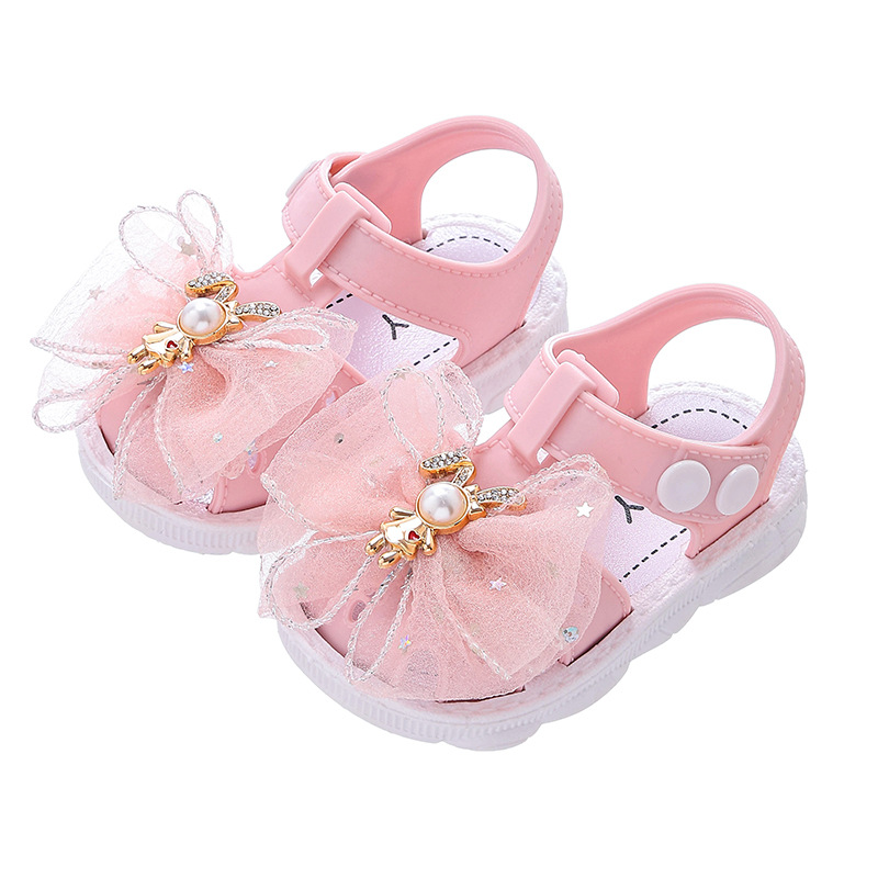 Sandalias de niñas fabricantes de comercio exterior al por mayor suministradores directos de verano bebés paquete de princesa para niños zapatos para niños pequeños