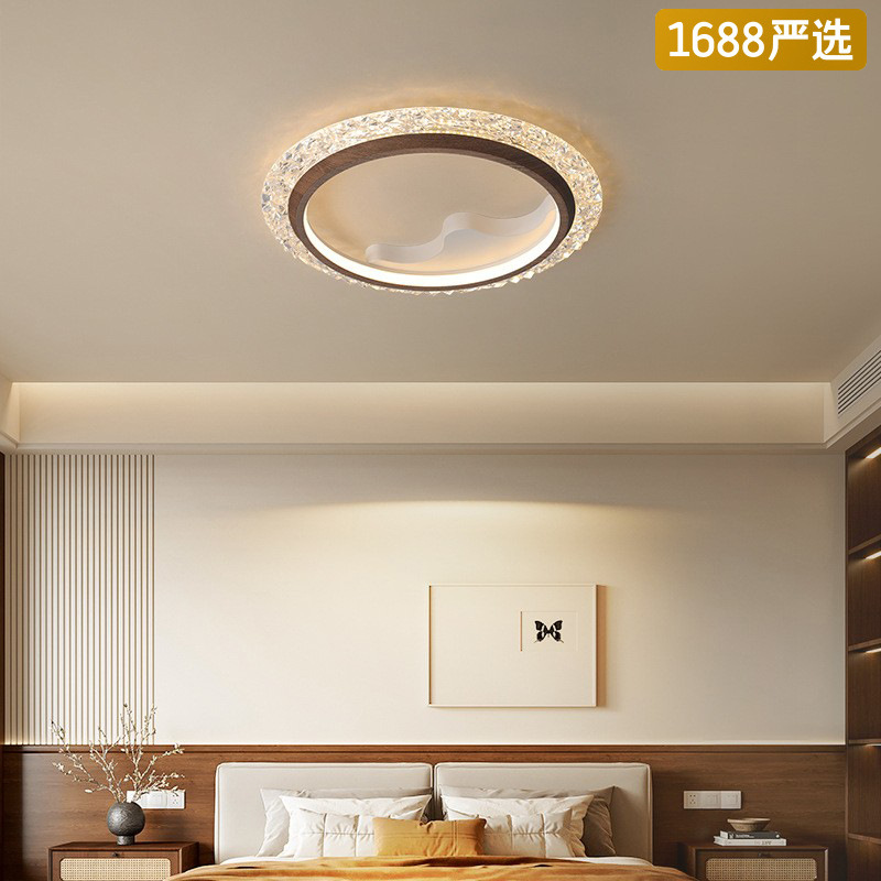 [Selección estricta] nueva lámpara de techo de viento medieval silencioso diseñador de personalidad creativo de alta calidad sala de libro de madera de nuez