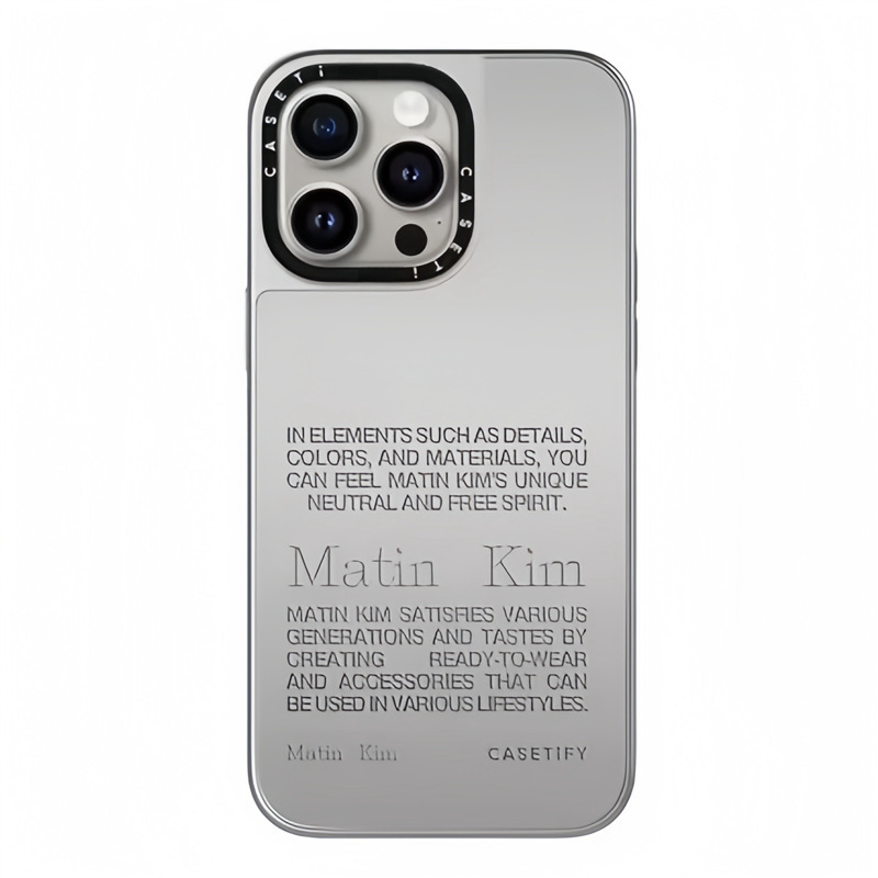CASET潮牌联名Matin Kim牛仔纹适用iPhone16promax手机壳镜面15pr|undefined