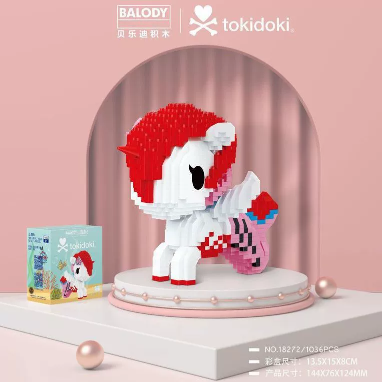 Beledi Единорожка tokidoki ко-брендированные образовательные микродиамантовые частички assemble building block toys для девочек подарки