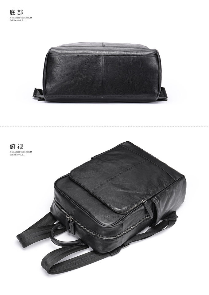 Ba lô nam da bò thật cao cấp phong cách công sở, ba lô đựng máy tính 10 inch — màu đen, Cà phê tự nhiên rơi, Đen tự nhiên, rơi tự do, Nâu cà phê chi tiết 40