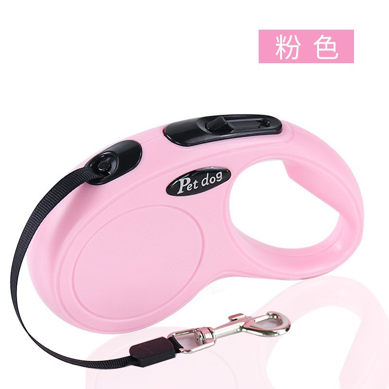 Fábrica en stock nuevo perro cuerda de tracción automática 3/5M cuerda de tracción retráctil para mascotas correa de tracción para mascotas al por mayor