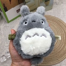 跨境爆款毛绒零钱包卡通公仔包包挂件钥匙扣外贸灰猫娃娃热销礼品