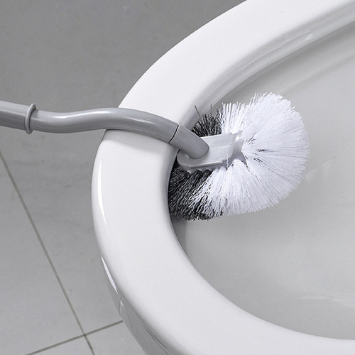S-type Japanese toilet brush, elbow gap toilet brush, disposable soft-bristled long-handled toilet brush set