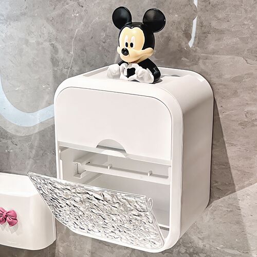 Toilet non-perforated toilet carton toilet tissue box extraction carton toilet paper shelf rolling paper waterproof wall-mounted