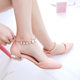 Summer Korean Style Low-Heeled Flats Women's Shoes Rhinestone Pearl Buckle Toe Sandals Women's Size 32-43