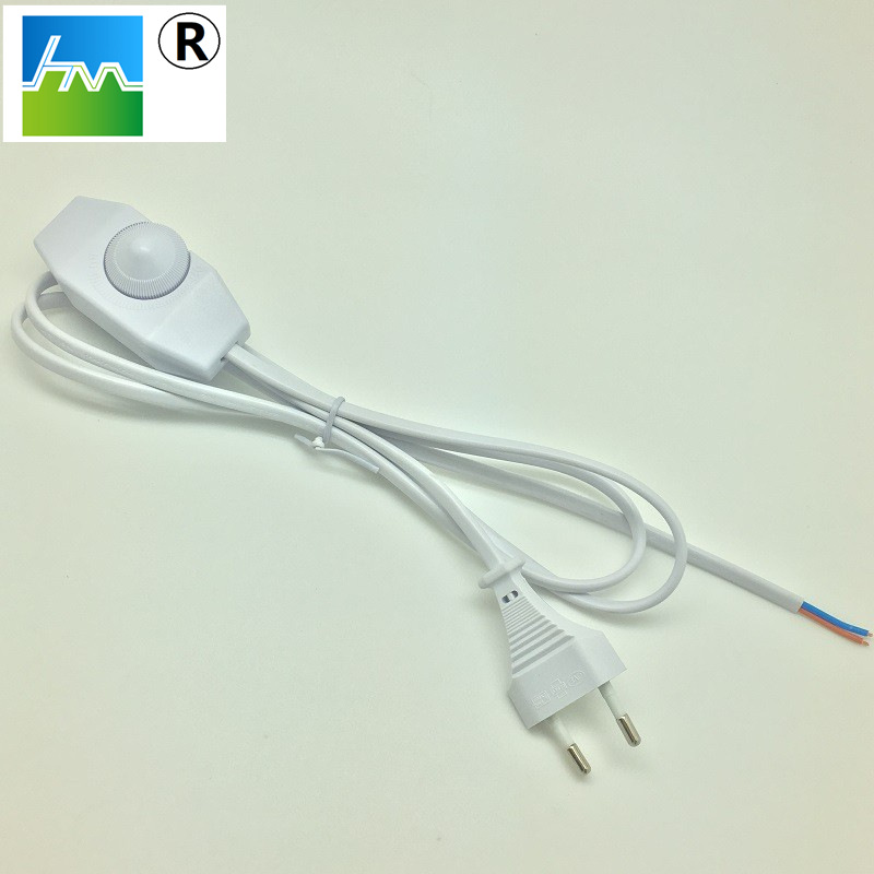 欧规调光开关电源线 调光电源线 台灯调光线 无极调光电源线