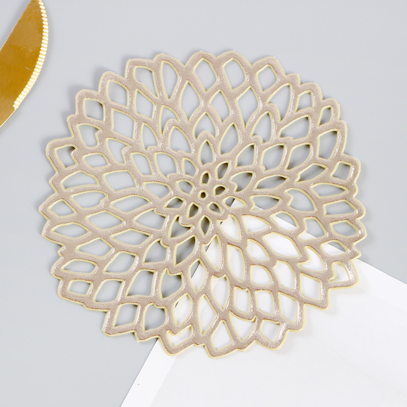 Posavasos 10cm dorado