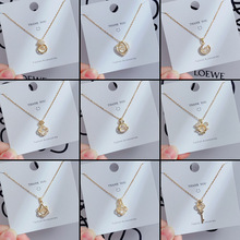 钛钢不掉色灵动款项链女气质简约幸运草锁骨链小众设计感颈链饰品