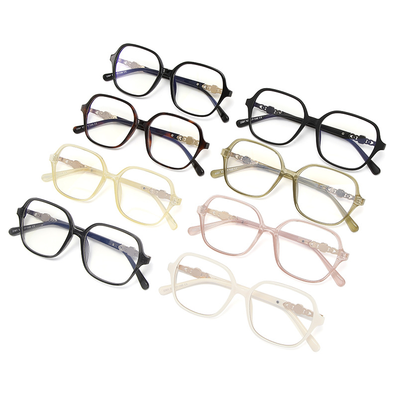 Nueva celebridad de Internet Xiaoxiangfeng Camellia Gafas anti-luz azul Versión coreana del marco de espejo en vivo de Douyin femenino Marco de espejo de miopía