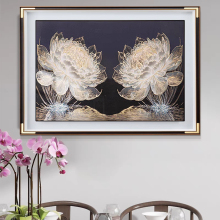 ✅手工錾刻黄铜实心雕刻好运连连餐厅客厅挂画入户走廊过道壁画高