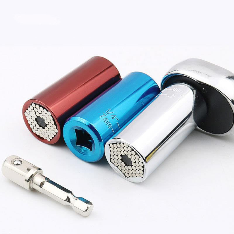 万能套筒电动万用电钻螺丝套筒扳手多功能魔术套筒头万用套筒套装