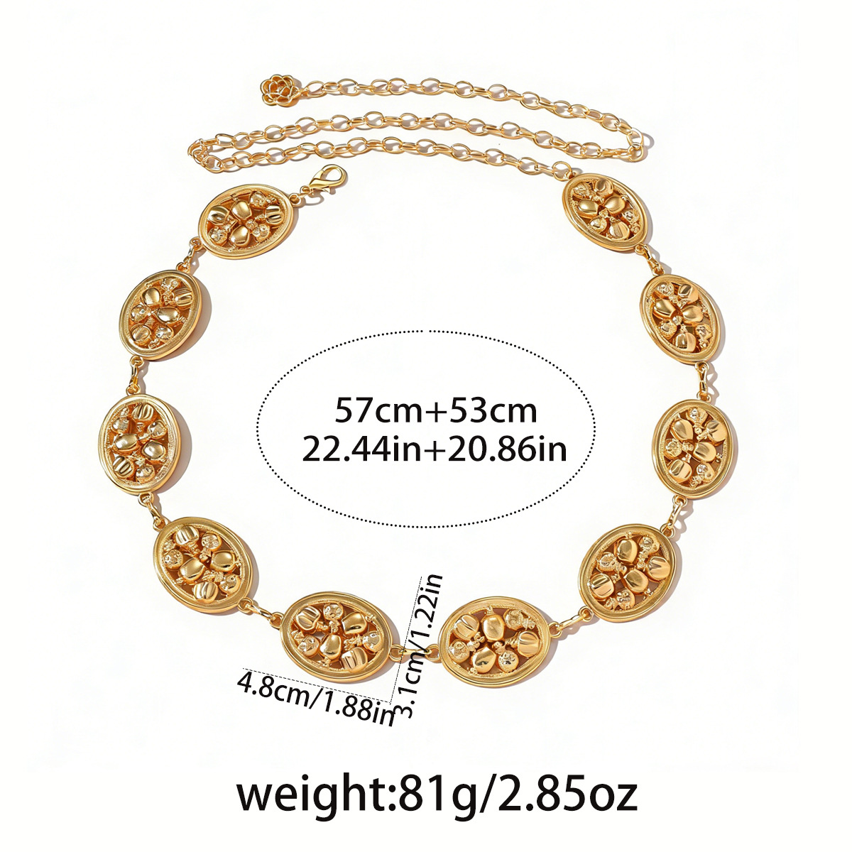 Cadena para la cintura y el cuerpo, superventas internacional, estilo retro geométrico de metal para mujer, cadena de estilo bohemio, accesorio de alta gama para la cintura y el ombligo._voghion.com