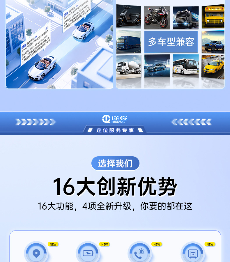 Tuqiang Gps Beidou Dual-Frequency Inertial Navigation Rtk Tunnel Underground Garage High-Precision Car Locator Gps Tracker