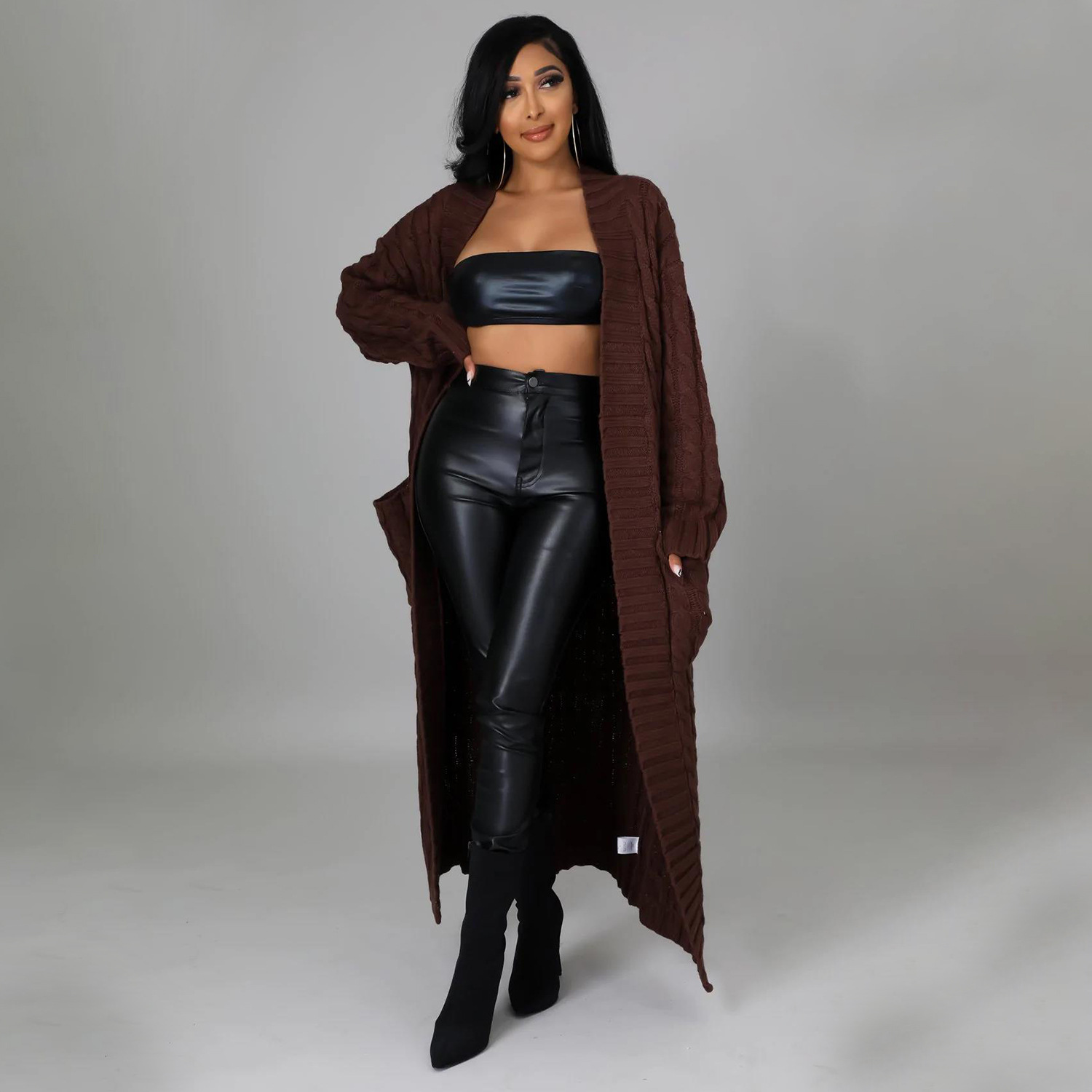 Long Sleeve Long Sweater Coat - Sweaters - Uniqistic.com