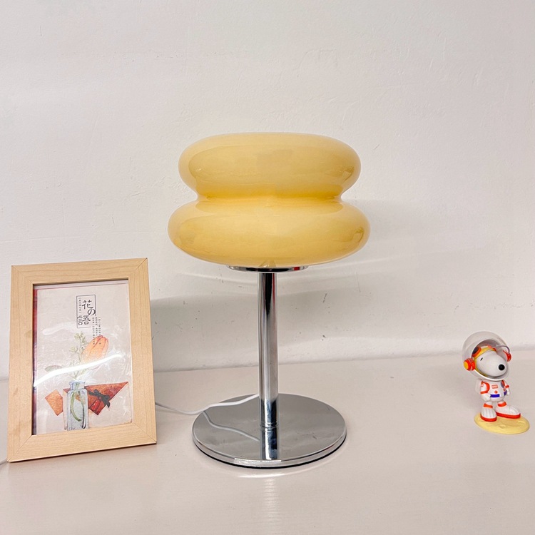 Yama atmósfera huevo lámpara de cristal de la lámpara creativa dormitorio sala de estar decoración temu bauhaus medieval luz de la noche