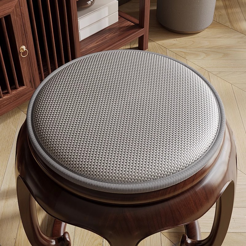 Cojín redondo para asiento para las cuatro estaciones, cojín para sofá, cojín para silla de estilo chino, cojín transpirable para silla, cojín para taburete para sentarse por largos períodos, cojín antideslizante.