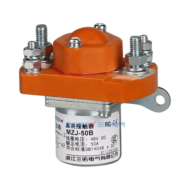 Sanyou DC контактор SZJ50A-D SZJ50A MZJ-50A Мотор 12V 24V 60V 72V