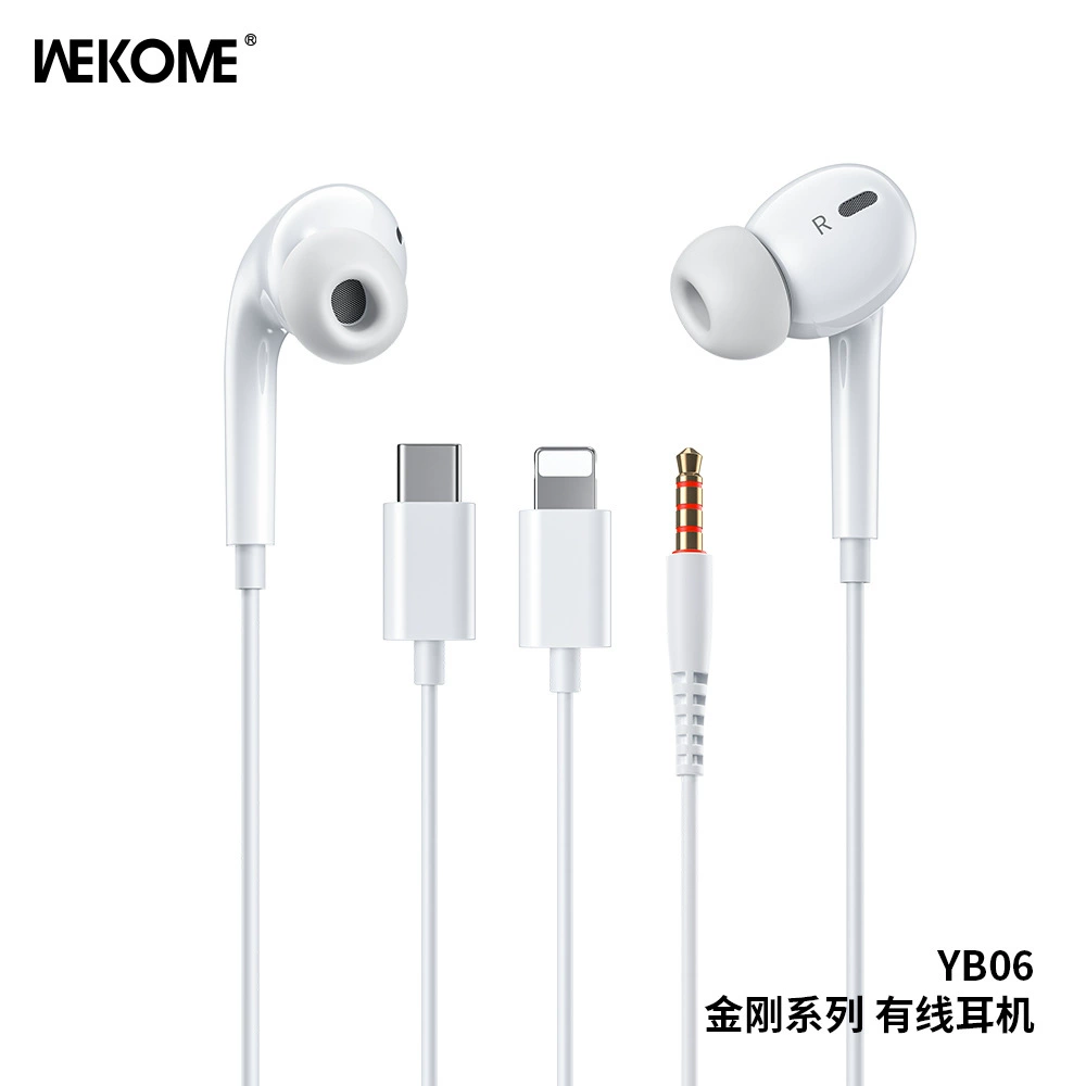Наушники-перекрестки WEKOME King Kong Series проводные наушники для Apple - 3,5 мм/Type-C вставные с управлением YB06
