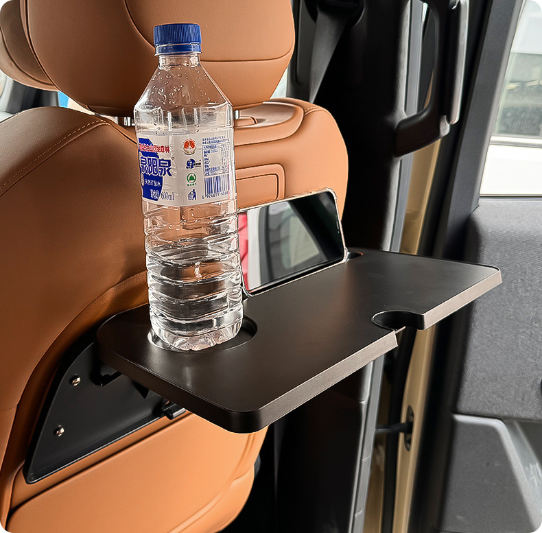 Suitable for Chery Icar V27 Rear Seat Small Table Board, Car-Mounted Folding Dining Table, Multi-Functional Storage Cup Holder Modification Part