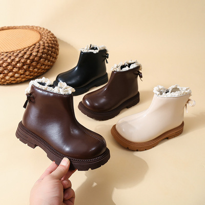 Martens, нескользящие демисезонные детские универсальные короткие сапоги, стиль «принцесса», коллекция 2026 года, подходят для подростков