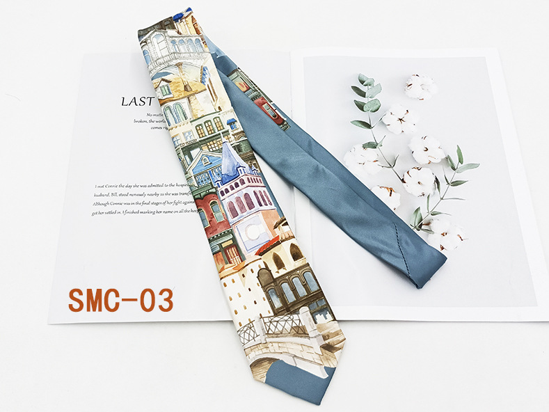 Moda británica impresión digital corbata retro fabricante spot hilo de poliéster mano floral traje de hombre accesorios 8cm