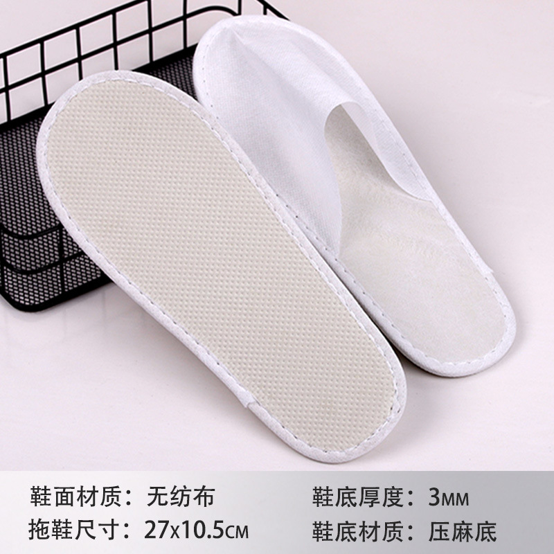 Hotel sandalinas desechables de algodón de lino de seda sandalinas de alojamiento residencial sandalinas desechables antideslizantes soleas de zapatillas gruesas