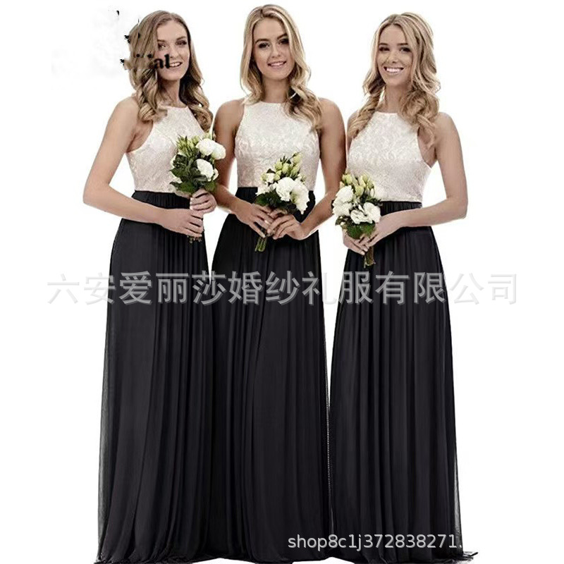 Amazon's New Wedding Bridesmaid Dresses Are Elegant, Dignified, and Stylish, Slim-Fitting, Spring-Length Lace Sister Dresses for the Bridesmaid Group