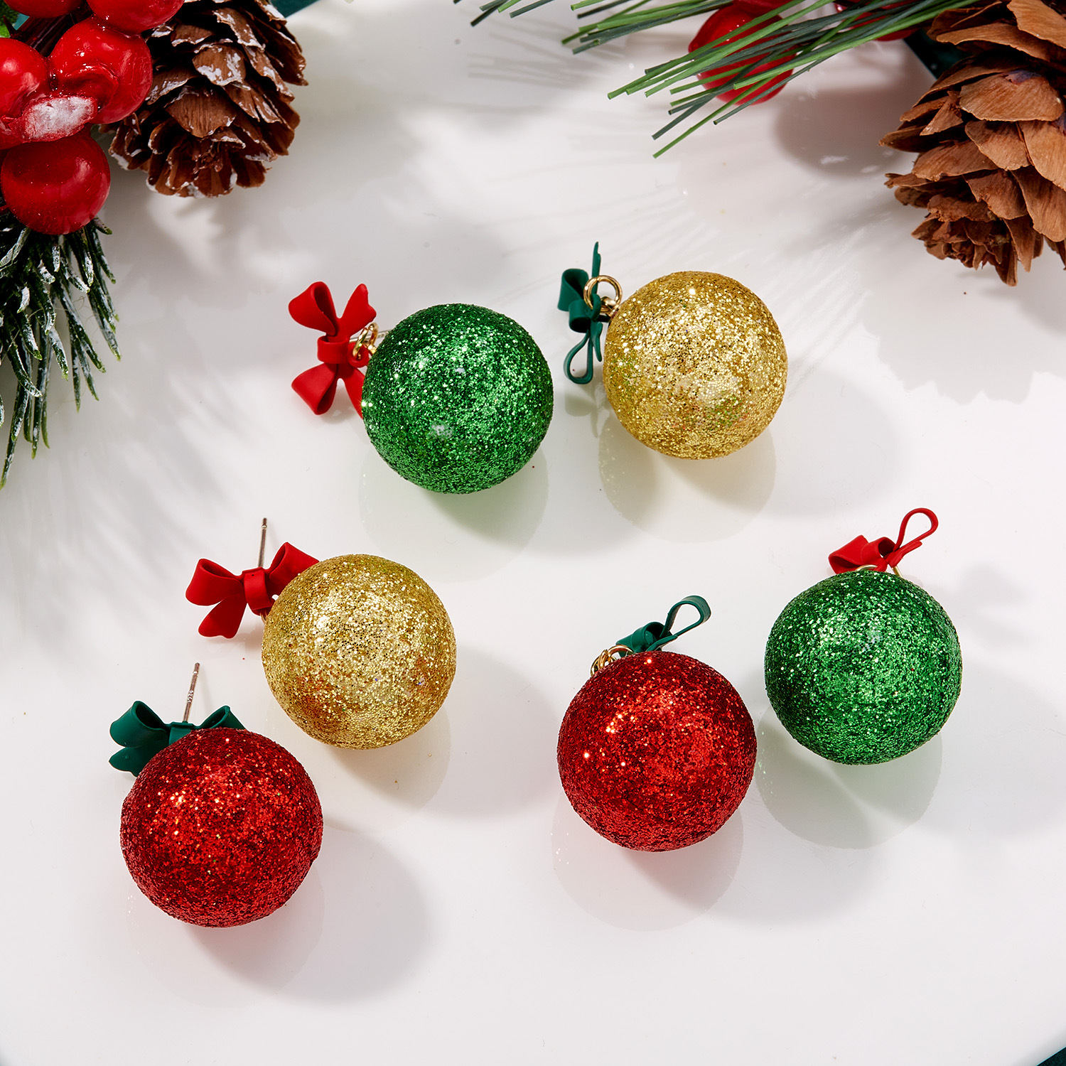 10g Weight Christmas Festival Women's Gender Cute Style Cute Stud Earrings 1