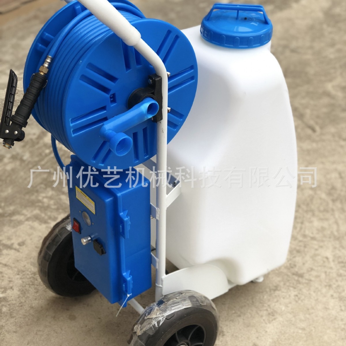 韩国SI-300 手推式电动喷雾器45L推车式喷雾器 养殖场 杀虫打药机