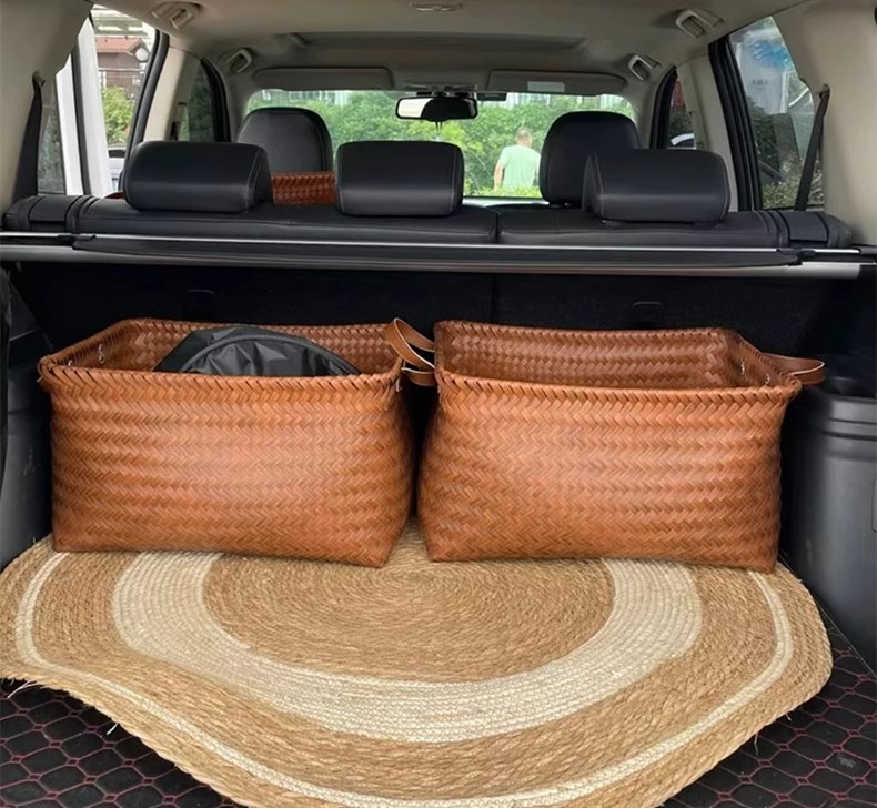 Car trunk folding storage box ladies practical finishing multi-function storage artifact car storage box storage