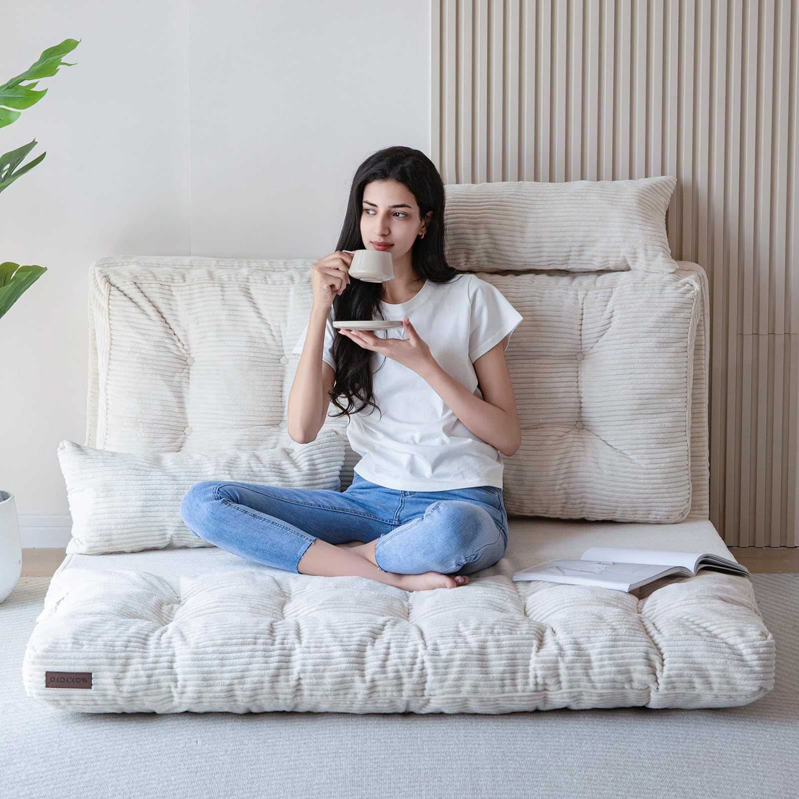 Amazon sofá cama plegable uno-quatro - uso espeso esponja colchón de suelo de velcro sofá cama de sala de estar