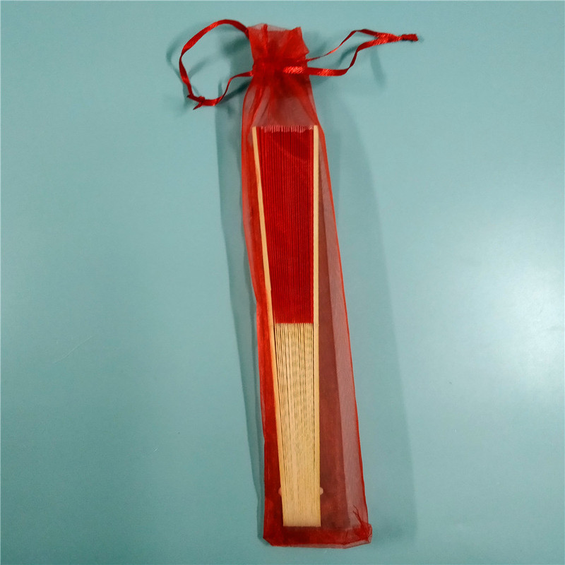 Bolsa de organza 6*26cm ventilador color sólido organza bolsa pura perla blanca organza cordón bolsa embalaje de la joyería