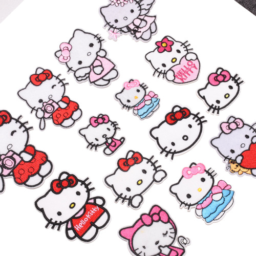 Junle Cat Ironing Repair Patch DIY Handmade Cute Cartoon Children's Fun Clothes Decoration Applique KT