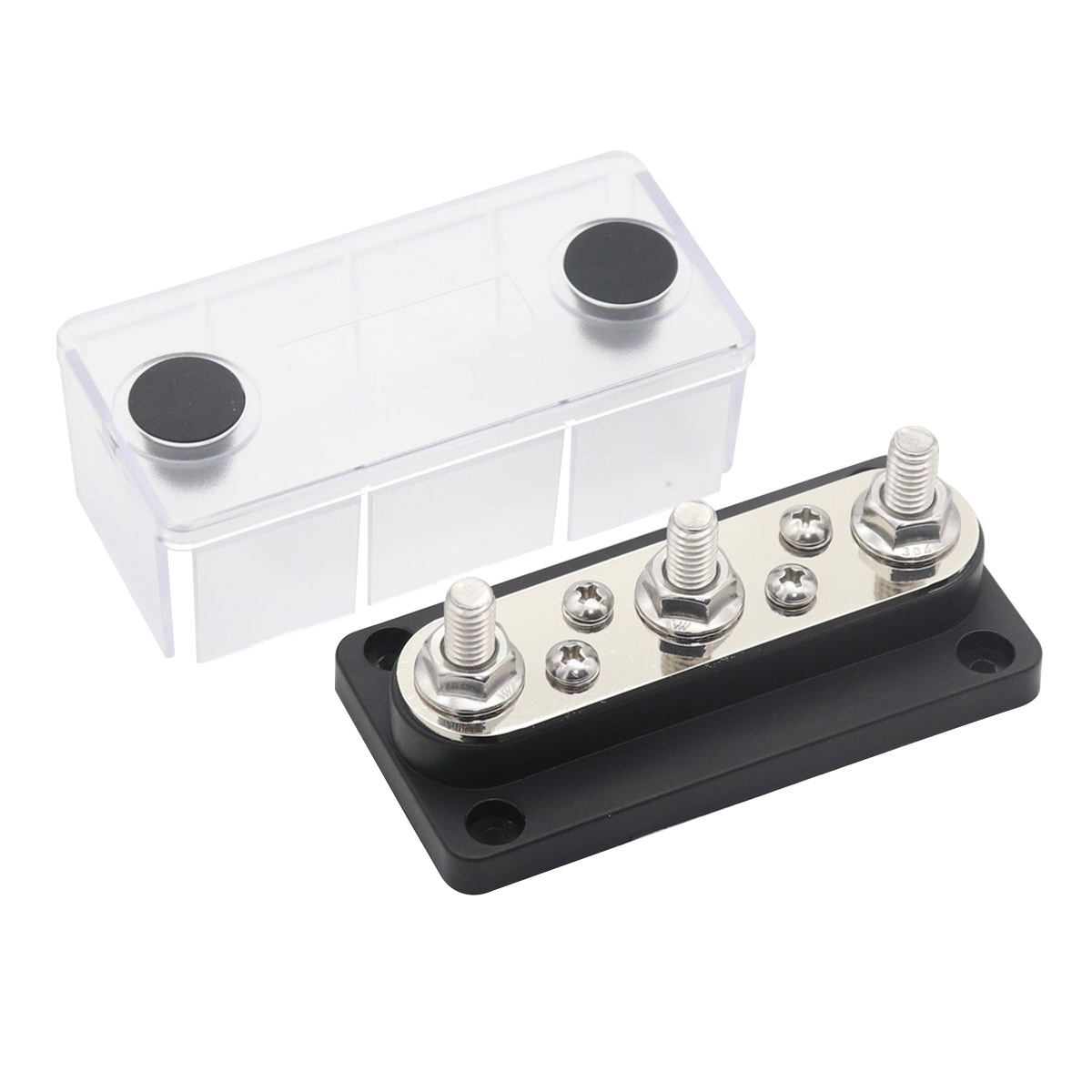 RV Yacht Modification Accessories 7-Channel Busbar DC 150A High-Current Bus Bar 48V Copper Bar