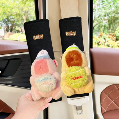 Pendant Doll Cartonica Pibala Car, Seat belt shoulder pad