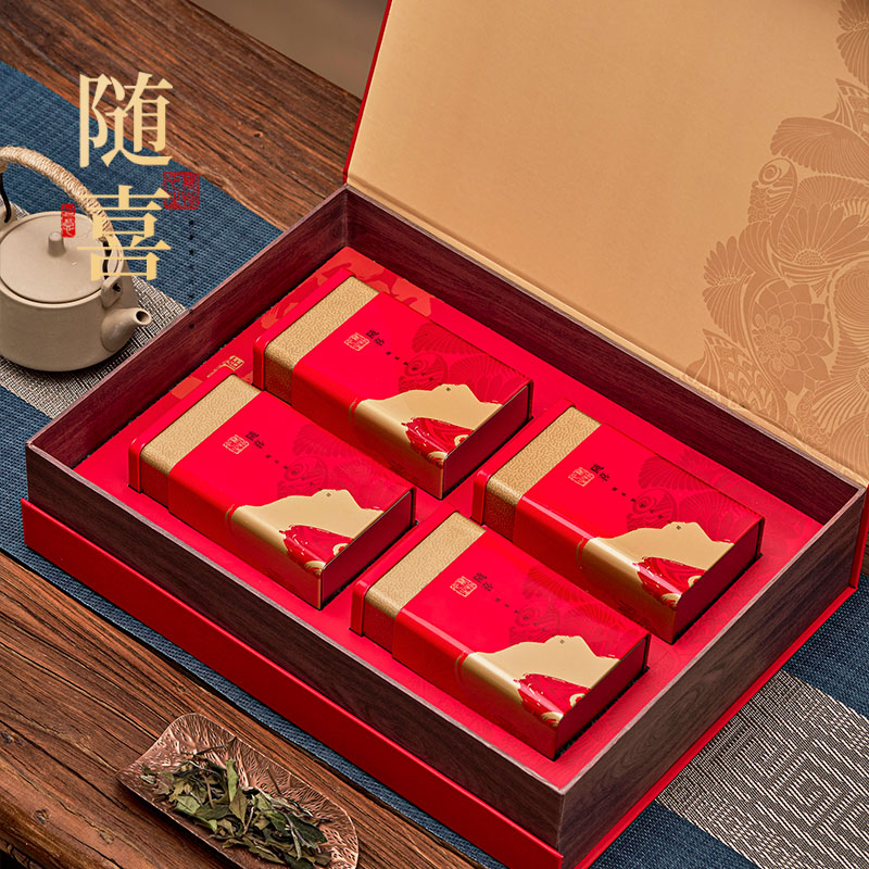 Una lata de té de medio kilogramo caja de regalo general té negro té verde cajas de té Longjing caja vacía personalizada