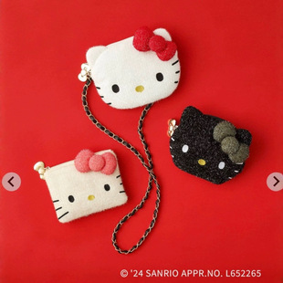 in stock Xiaozhong 24 New Kitty Shiny Storage Bag Cosmetic Bag Coin Purse
