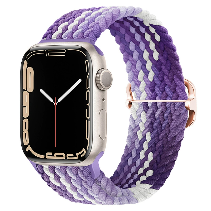 Смарт-ремешок Apple Watch подходит для Apple iWatch поколения 67891011 регулируемый нейлоновый переплетенный ремешок новый стиль